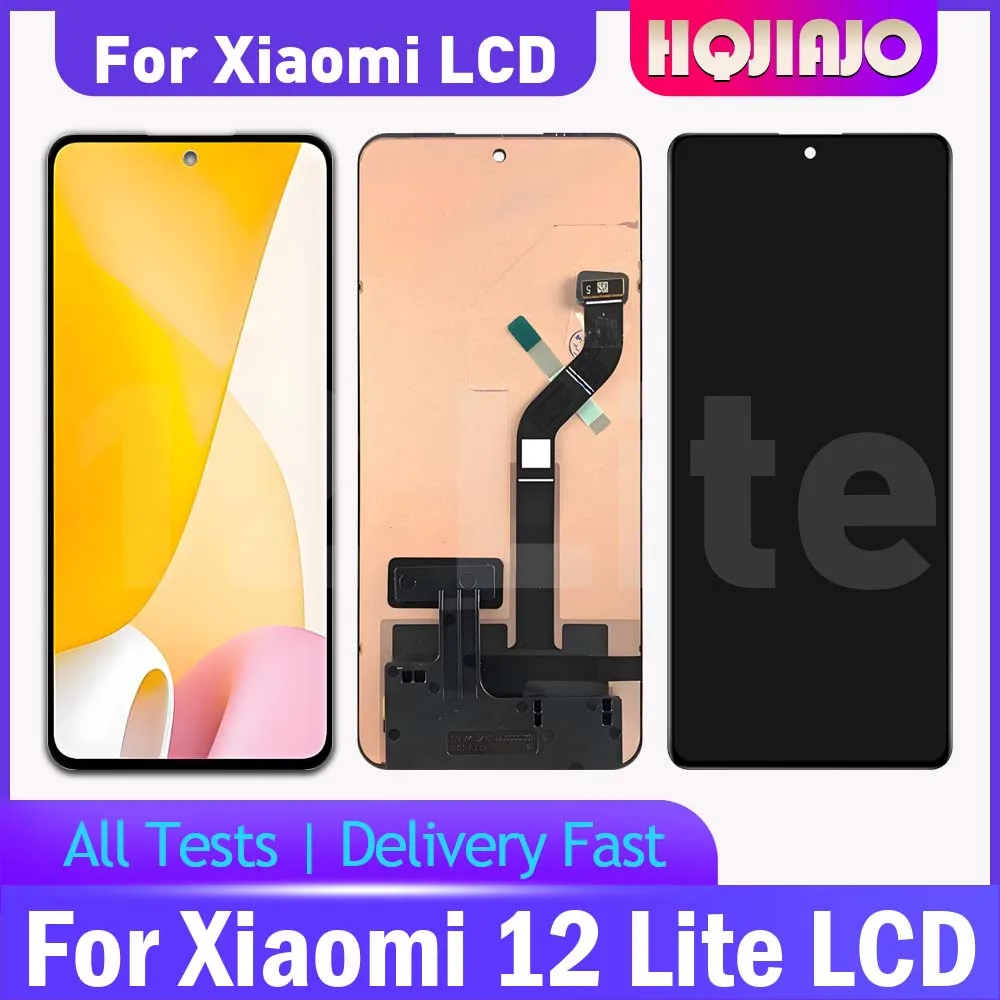655-''amoled-per-xiaomi-12-lite-2203129g-display-lcd-touch-screen-digitizer-per-xiaomi-12-lite-lcd-parti-di-ricambio-di-montaggio