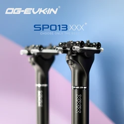 OG-EVKIN SP-013 탄소 시트 포스트 27.2/31.6MM 0mm 오프셋 MTB 또는 도로 400MM 시트 튜브 스틸/카본 레일 자전거 부품 마운틴 바이크