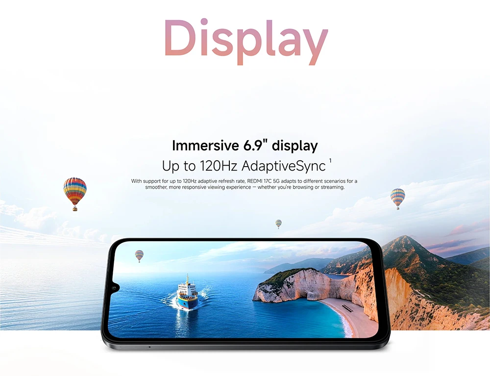 Global Version Redmi 17C 5g Ultra Hd Immersive Smartphone 6.9" 120Hz Display 50Mp Ai Camera System Massive 6000Mah Battery Mobile Phone