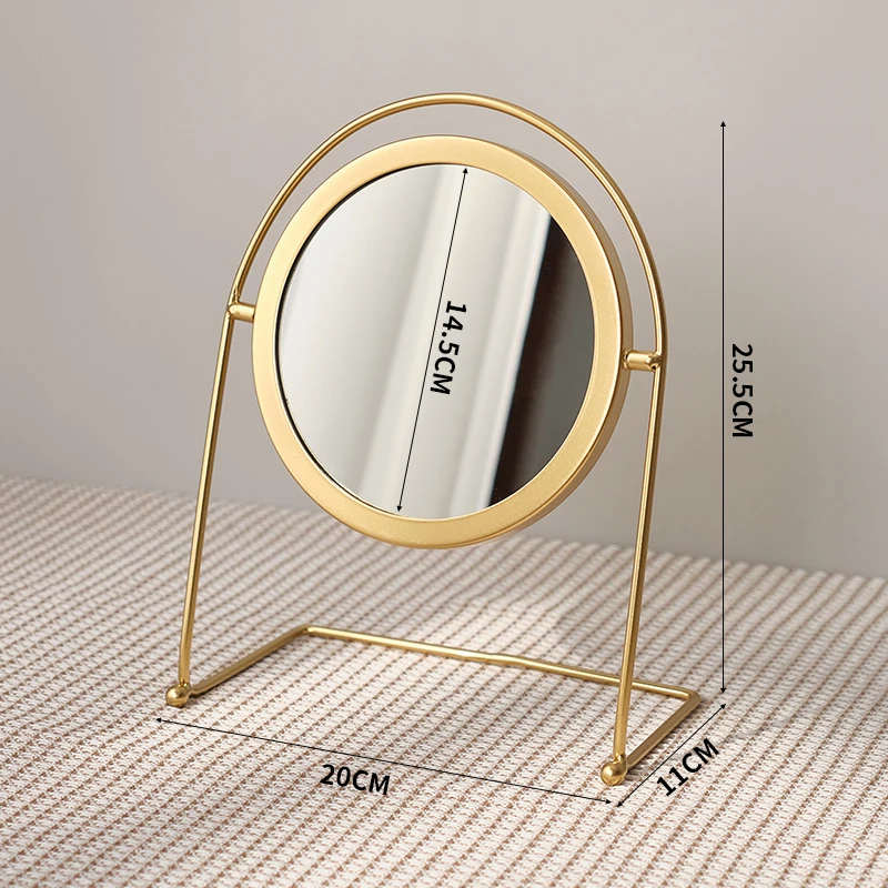 Dressing Mini Makeup Mirror Bedroom Portable Woman Aesthetic Mirror Toilet Modern Design Nordic Espejos Decorativos House Decor