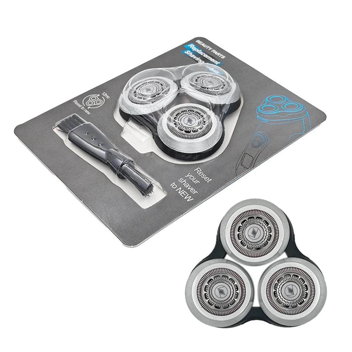 رأس ماكينة حلاقة بديلة RQ12 ممتازة لشفرة حلاقة فيليبس S9000 S9911 S9731 S9711 S9511 S9111 S9031