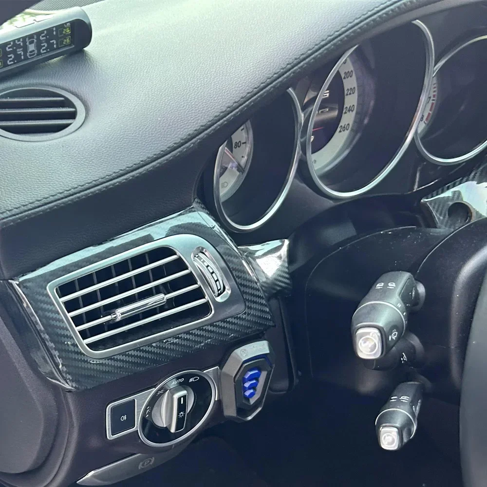 Carbon Fiber For Mercedes Benz CLS W218 2012-2017 Car Film Interior Stickers Center Console Gear Dashboard Air Door Handle