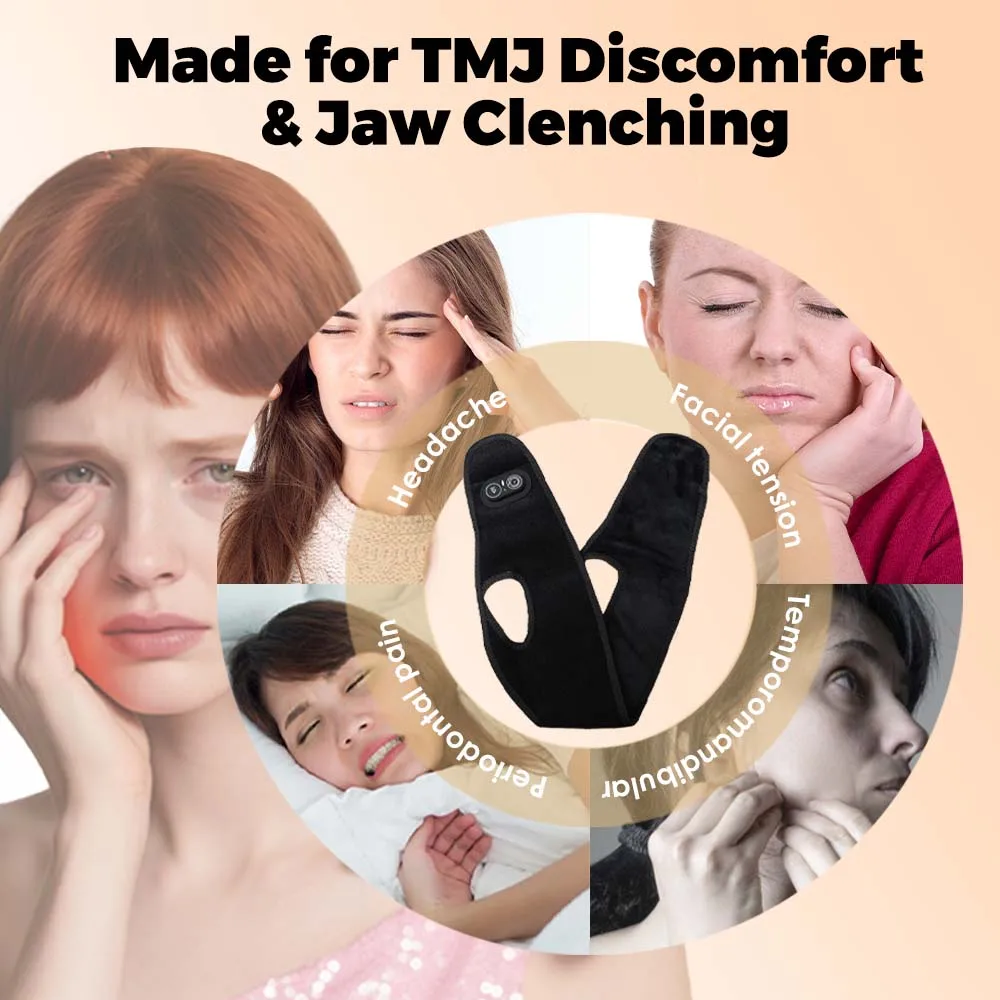 Draadloze gezichtsverwarmingsbrace Groter thermisch gebied 3, verstelbare temperatuur Massage Gezichtsriem Pad Pols Arm Elleboog Massager Verwarmd