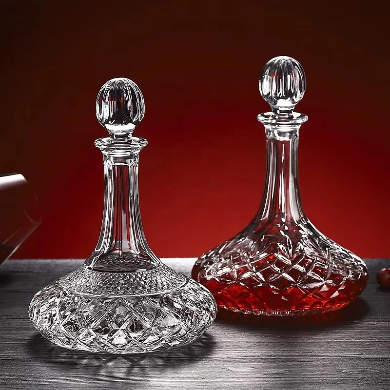 Wine bottle wholesale hand-blown crystal transparent wine bottle gift box