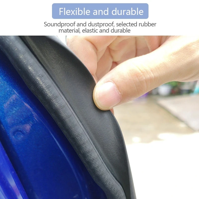 2 Pcs Car Door Seal Strips Sticker B Pillar Type Car Rubber Sealing Strip Protector Sound Insulation For Car Sealant Accessory