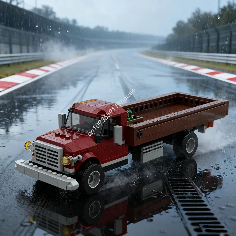 

290 шт. MOC грузовик городской чемпионы модель строительные блоки строительство сборка игрушки идея образование кирпич рождественские подарки на день рождения