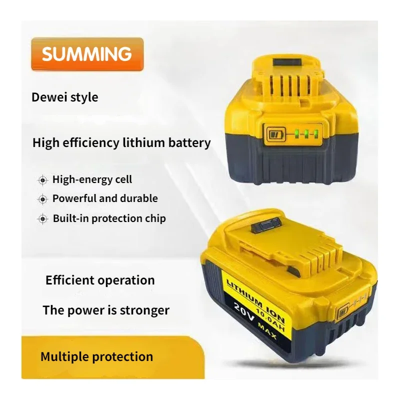 

Perfect replacement for Dewalt power tool battery, 18V20V, high-power power tool 5C industrial power 18/20V