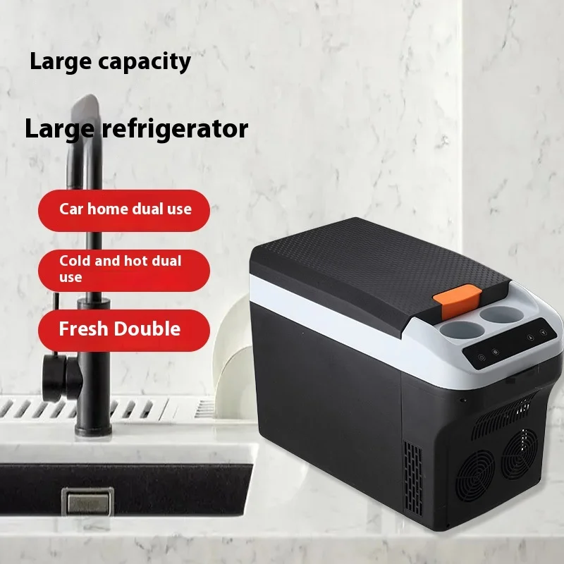 

Мини-морозильник для автомобиля 22 л, новый, горизонтальный, с двойным охлаждением, для подлокотника, 12В/24В, с функцией льдогенератора, для дома, общежития, грузовика, пластиковый, автомобильный холодильник