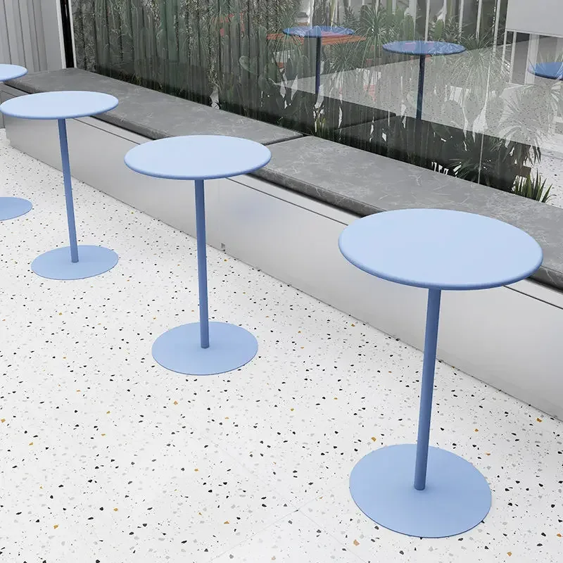 Small Nordic Table Balcony Coffee Tables Creative Leisure Coffee Table Milk Tea Shop Dining Tables Small Round Table Furniture