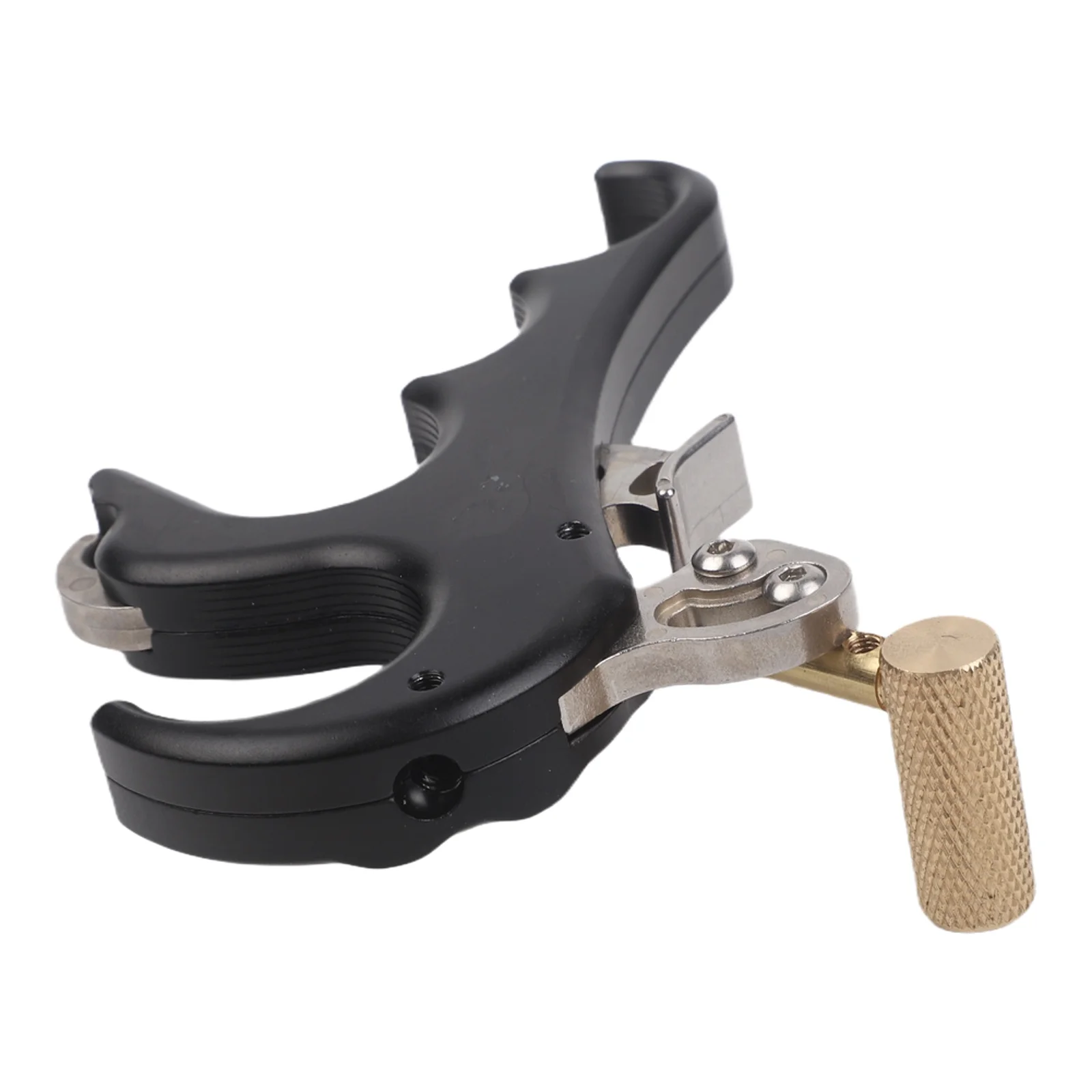 

Four finger compound bow release device adjustable trigger sensitivity ergonomic metal dispenser ambidextrous for