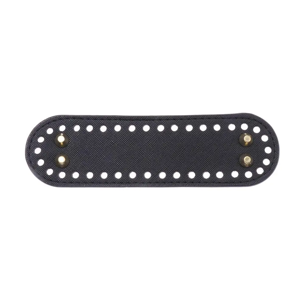 

Oval DIY Crochet Bag Handmade Bottom for Knitted Bag Bag Accessories PU leather Long Bag Bottom