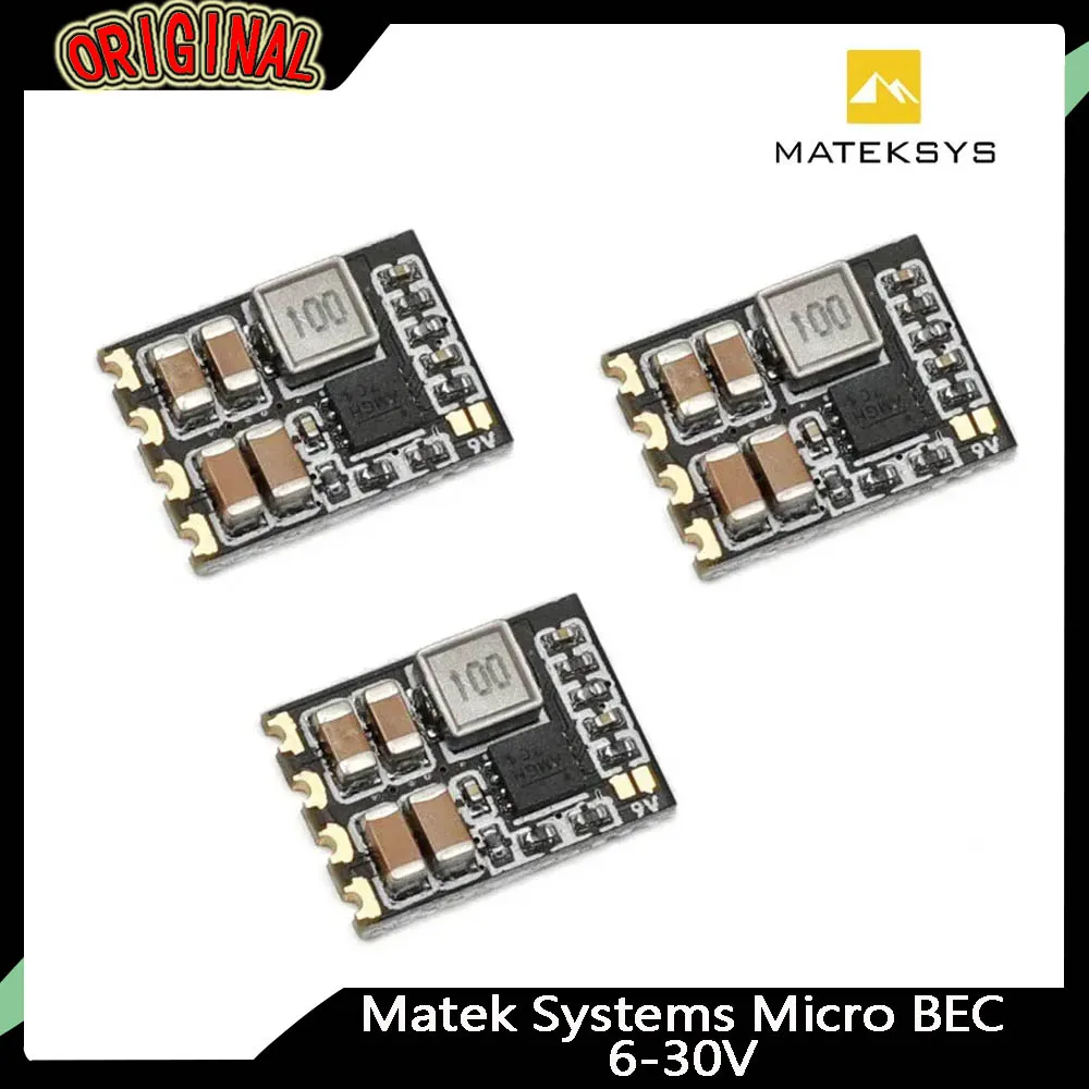 

3шт MATEKSYS Micro BEC | Понижающий стабилизатор от 6-30 В до 5 В/9 В-ADJ для радиоуправляемых моделей