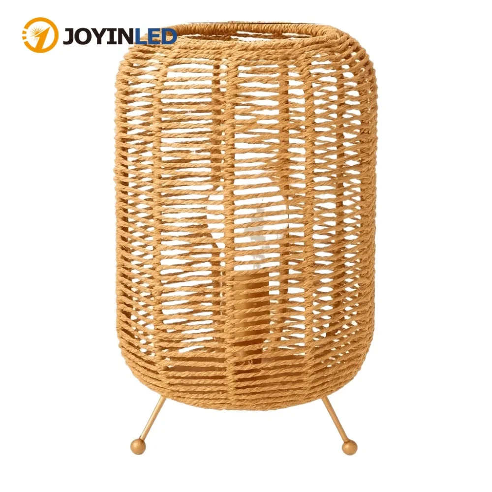 

Люстра JOYINLED: Простая, плетеная из пеньковой веревки, современная, для спальни, креативная, индивидуальная, для балкона, в японском и скандинавском стиле, круглая