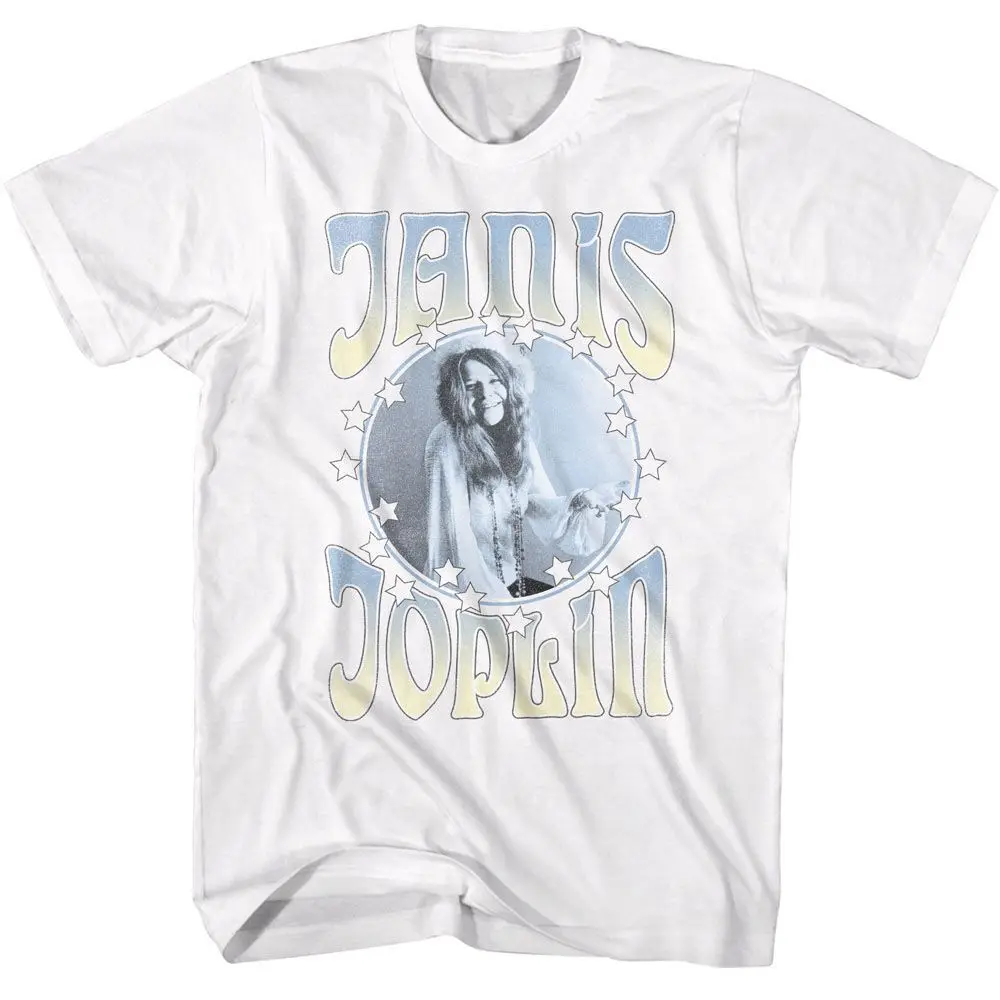 Janis Joplin Circle With Stars Music T Shirt