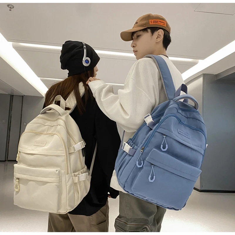 Schoolbag for male college students 2023 new simple female high school students high school students large capacity backpack