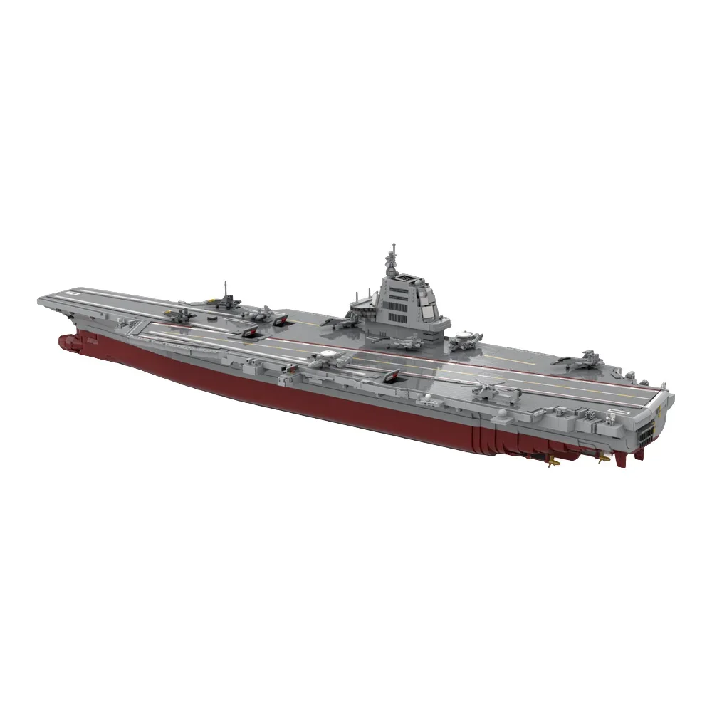 

MOC-184735 1/200 China Navy Air Carrier Battleship Building Blocks Model 18 FUJIAN Carrier Battleship Military Warship Brick Toy
