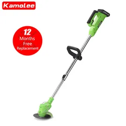 Kamolee Electric Lawn Mower Cordless Grass Trimmer Length Adjustable Cutter Household Garden Tools