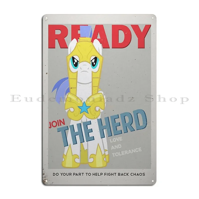 Ready To Join The Herd Metal Plaque Poster Funny Print Garage Party Cinema Tin Sign Poster