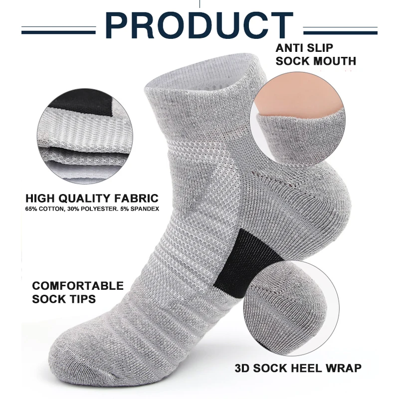 X-TIGER Sports Socks Men Breathable Cotton Cycling Socks Mesh Casual Athletic High Quality Ankle Casual Short Sokken