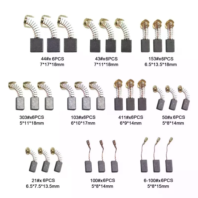 

Electric hammer electric pickaxe angle grinderElectric Motor Carbon Brushes Suitable for Bosch/DEWALT/Milwaukee/Makita/Husqvarna