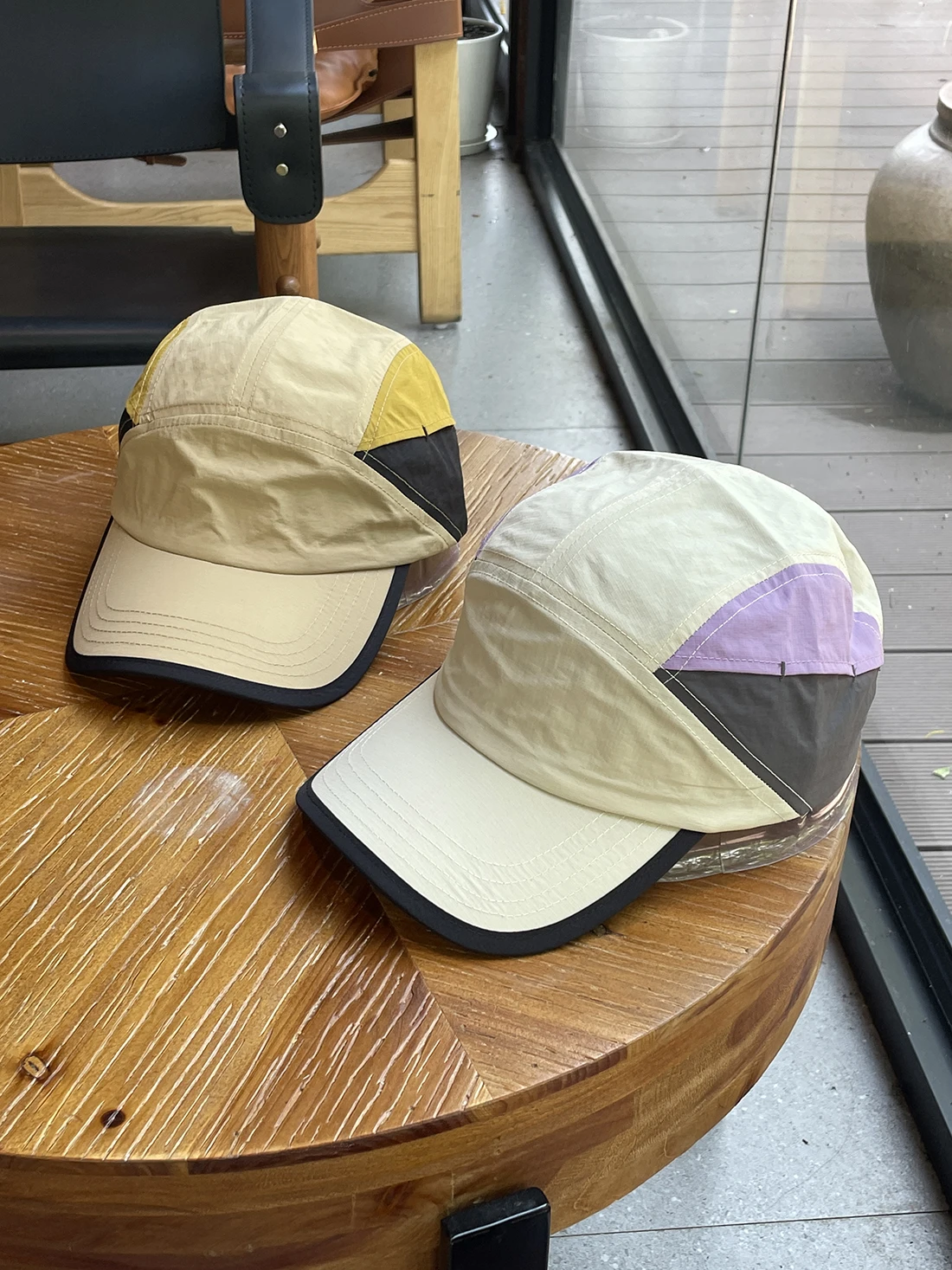 

Quick-drying color matching couple baseball cap women's summer breathable men's and women's outdoor sports cap tide