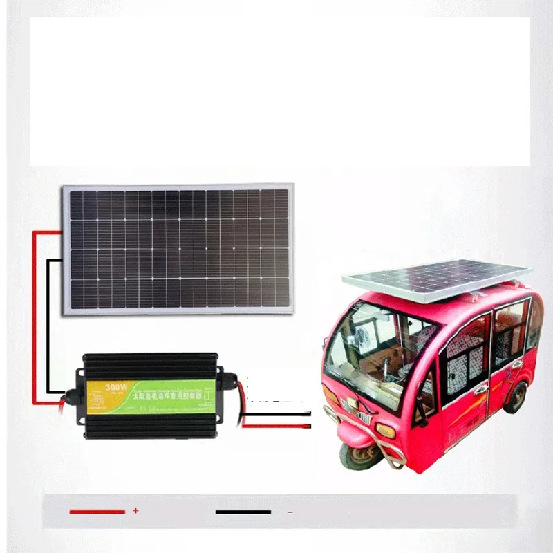 new 48V60V72V tricycle electric vehicle four-wheeled vehicle solar charging board boost photovoltaic power generation e-bike