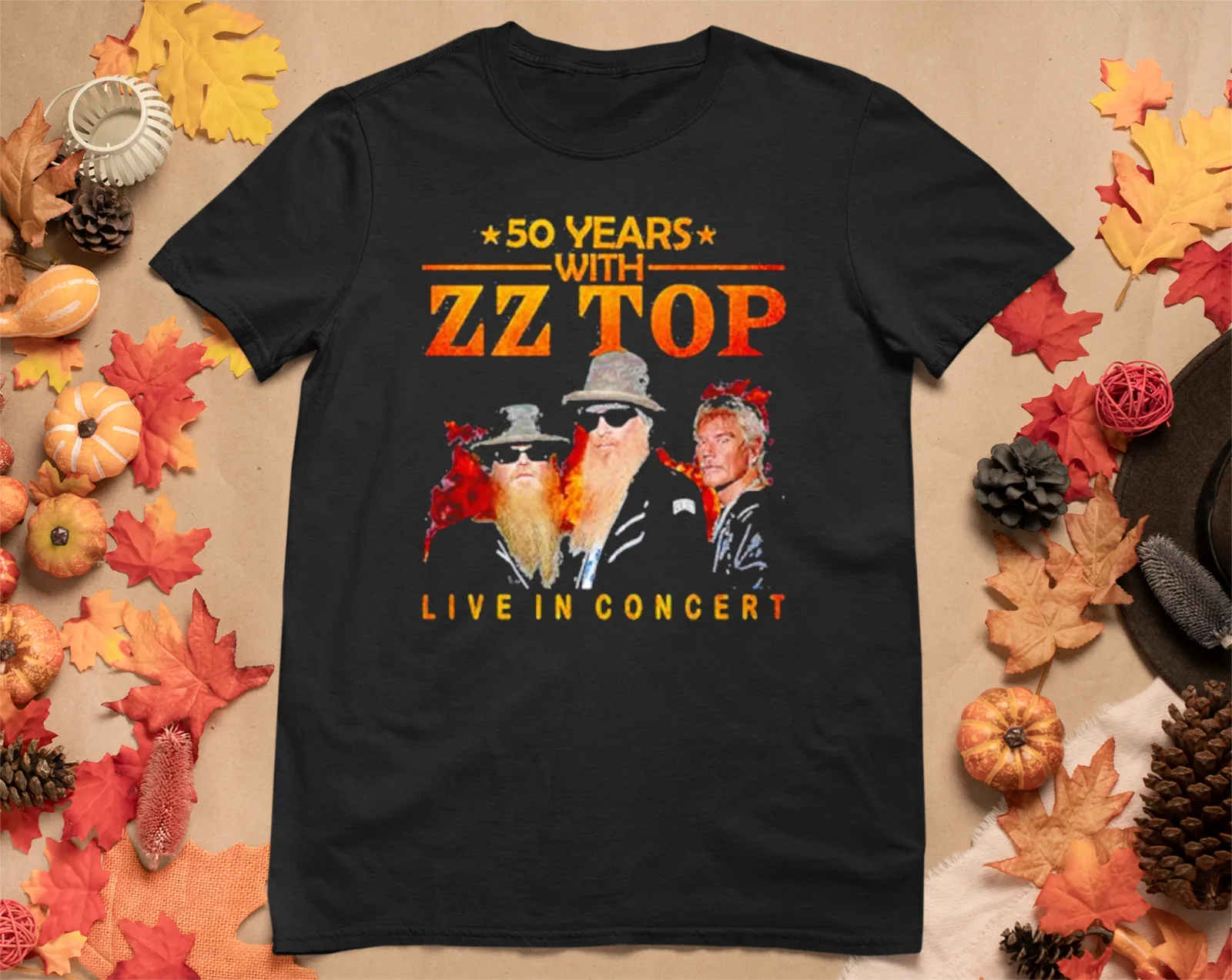 50 Years with ZZ Top live in concert The Memories T-shirt S-4XL CG513