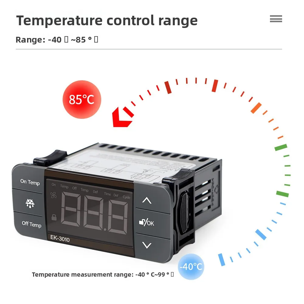 EK-3010 Regolatore di temperatura intelligente Magazzino Magazzino farmaceutico Regolatore di temperatura e umidità 220V incorporato