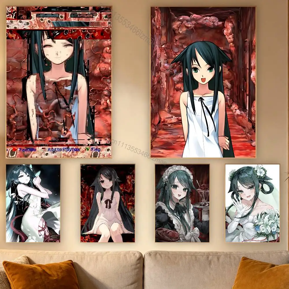 

The S-Song Of S-Saya 1 Poster Retro Paper Sticker DIY Room Bar Cafe Aesthetic Art Wall Painting