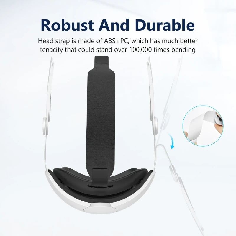 Replacement Head Straps For Meta Quest 3 Accessories Adjustable Reduce Pressure