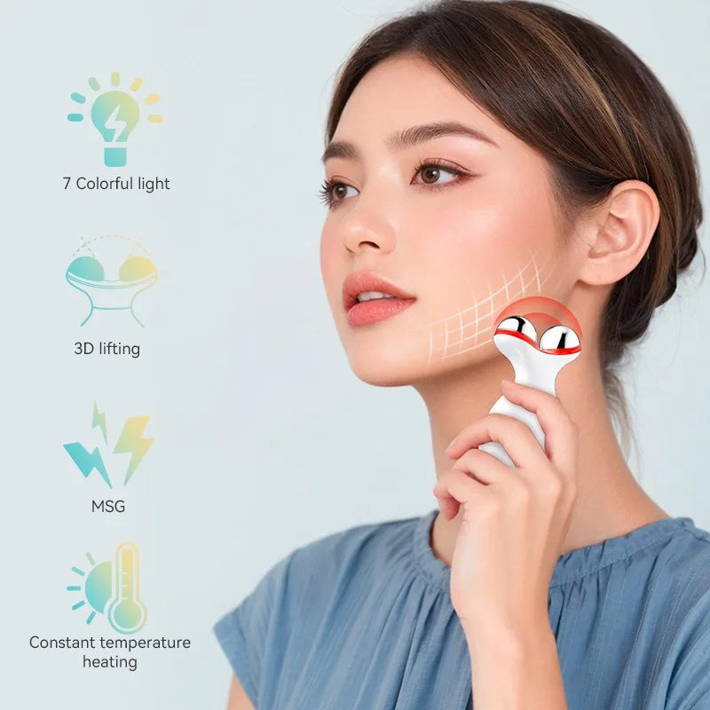 Portable Facial Massagers Vibrator Skin Care Machine Womens Beauty Face Lifting Equipment Microcurrent Neck Massage Device