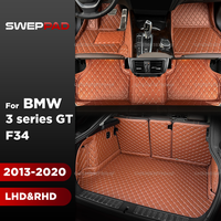 For BMW 3 series GT F34 2013-2020 2019 2018 2017 2016 2015 2014 Car floor mats Foot Pads Car Trunk Mat Cargo Liner Carpet