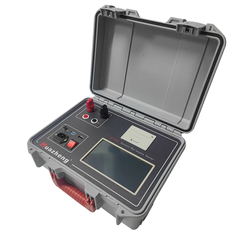 Huazheng HZ-5200 eléctrico medidor de microohmios de alta calidad medidor de resistencia de contacto interruptor Digital probador de resistencia de bucle