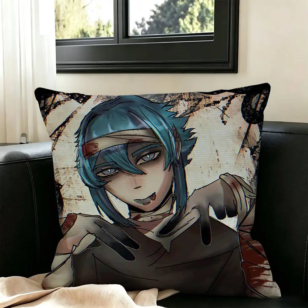 Hugo Kk-Kids at The B-Back  Square Double-Sided printed Pillow Case Bedroom Bedside Pillow Sofa Cushion Cover
