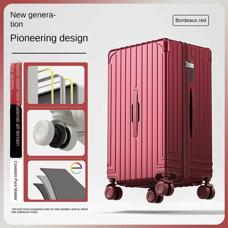 

Красный чемодан на колесиках из чистого поликарбоната, 30 дюймов, большой вместимости, модель 2026 года; дорожный чемодан 26 дюймов; ручная кладь 20 дюймов с замком TSA