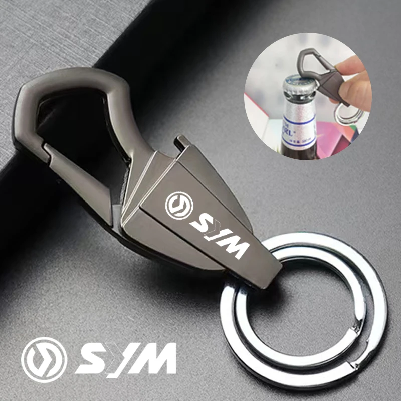 For SYM JOYMAX Z 125/250/300 MAXSYM 400i TL500 Joyride 200 Motorcycle Keychain Zinc Alloy Multifunction Car Play Keyring