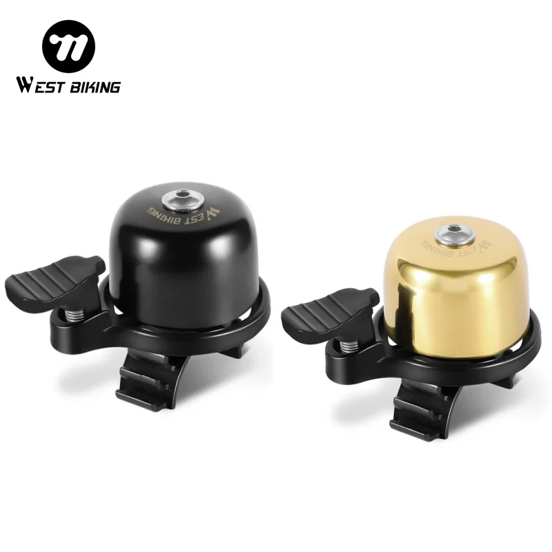 

WEST BIKING Bicycle Bell Aluminum Alloy MTB Road Bike Bell Safety Warning Alarm Horn Bicycle Handlebar Bell Cycling Accessories