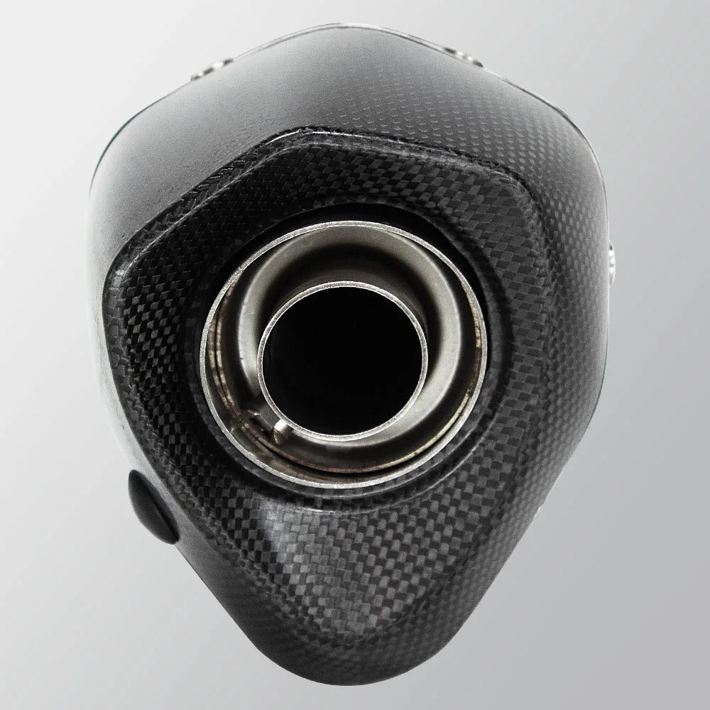 Motorcycle Modify Slip on Line Escape For GSX-R1000 GSXR1000 12-24 Exhaust Middle Pipe Carbon Muffler with DB Killer
