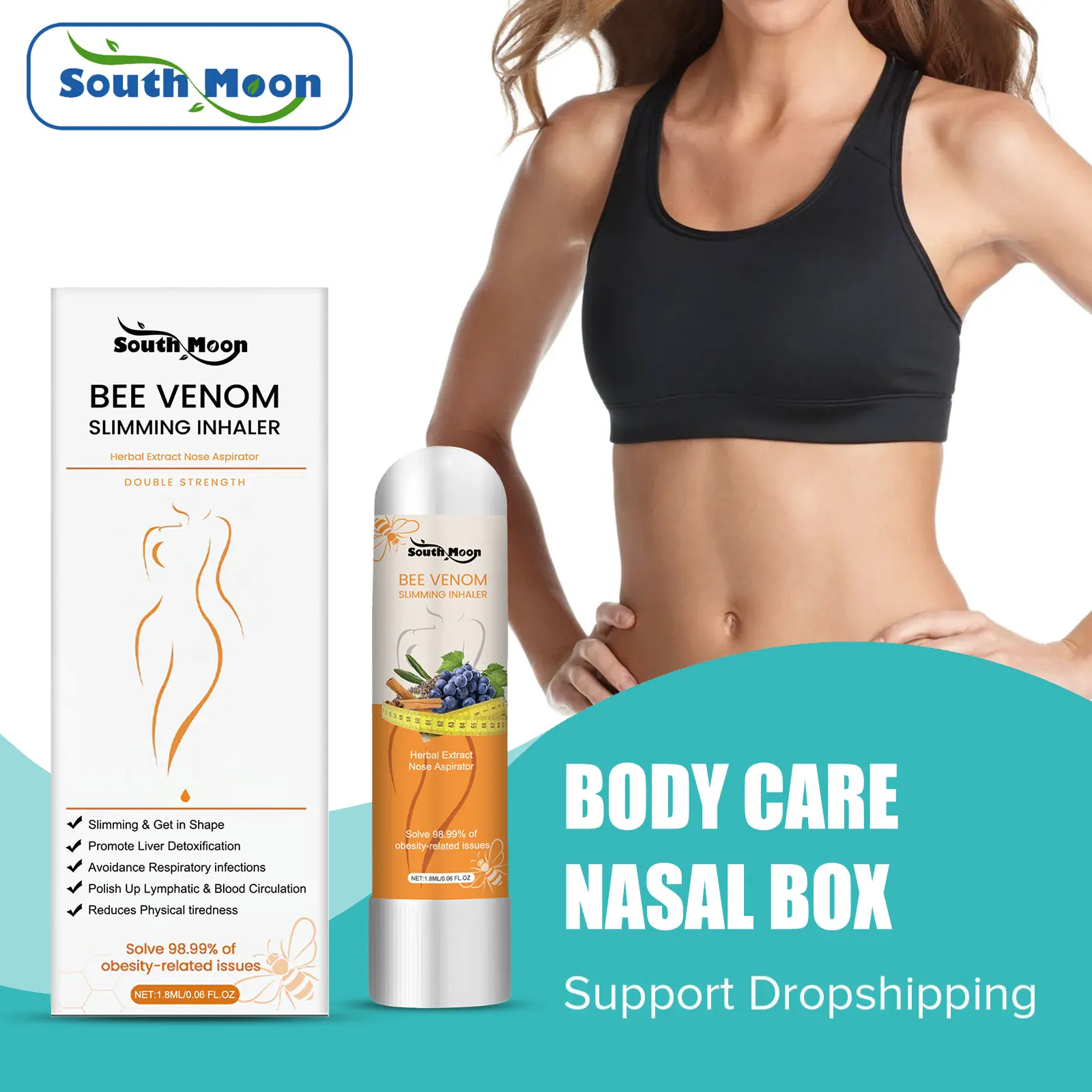 Body Shaping Essential Oil Leg Waist Belly Weight Loss Slimming Chin Firming Body Health Control Refresh Fat Burner Nasal Stick
