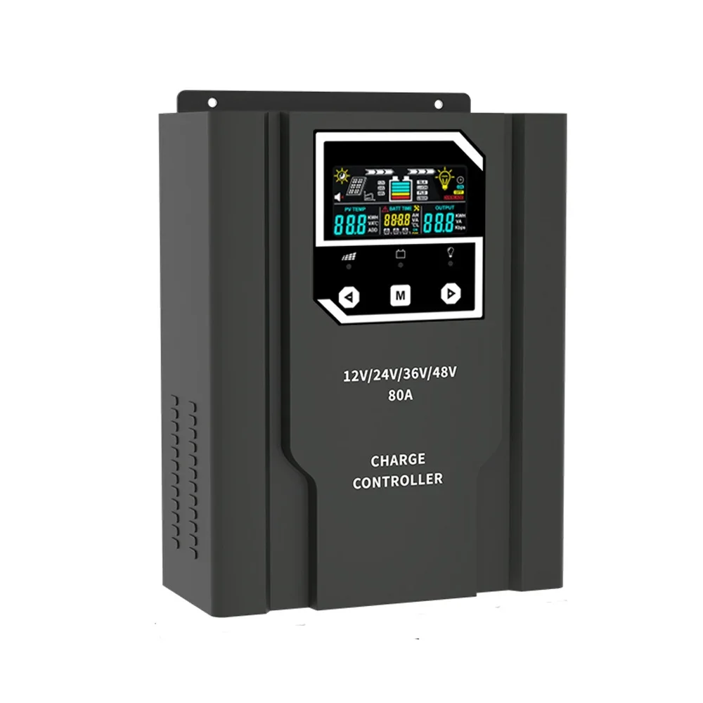 High Voltage 40A 50A 60A 80A 100A 12V 24V 36V 48V 96V MPPT Intelligent Automatic Solar Charge Controller