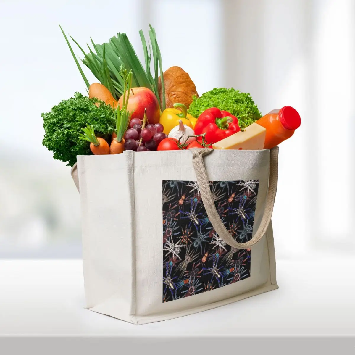 ARACHNID PATTERN Tote Bag bags luxury women Lady bags ecological bags custom fabric bag