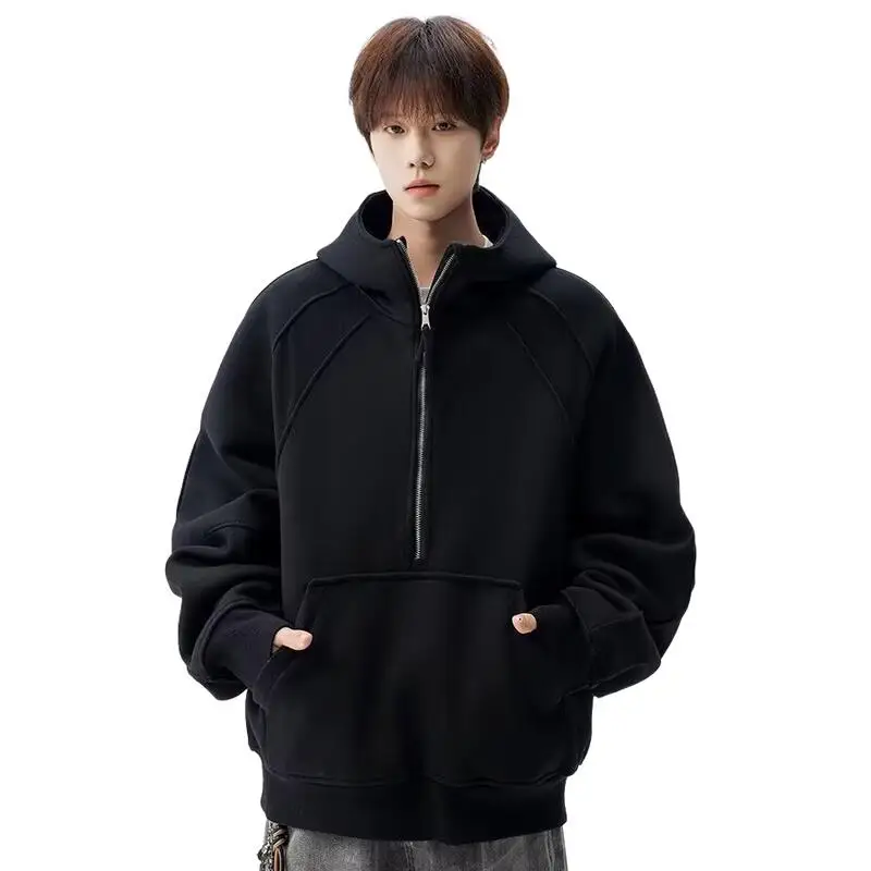 

T-Shirts Plus Size Clothes Man Clothing Hooded Jacket Shirt Spring Autumn Clothes Leisure Zipper Hoodie Homewear Youth Clothing