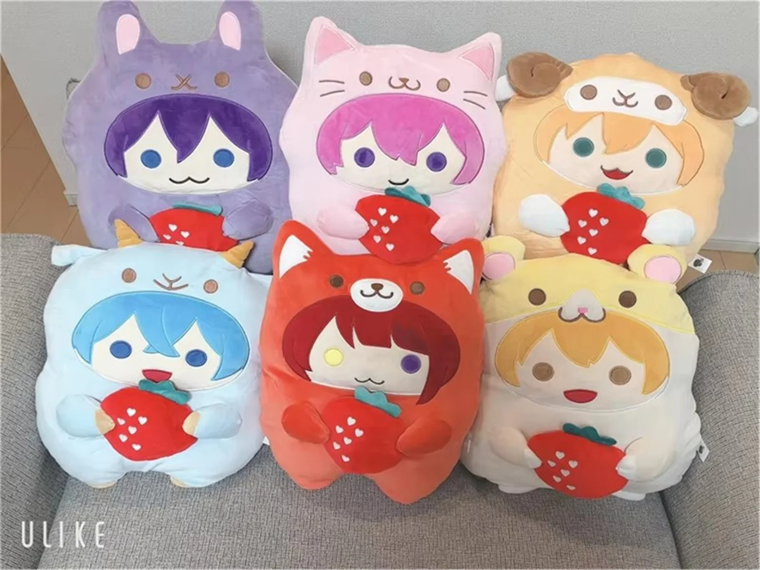 น่ารักญี่ปุ่นอะนิเมะสตรอเบอร์รี่ Prince สัตว์ Rinu Jel Root Colon Satomi ตุ๊กตา Plush ขนาดใหญ่ 35 ซม. ตุ๊กตาหมอนเบาะของเล่นเด็กของขวัญ