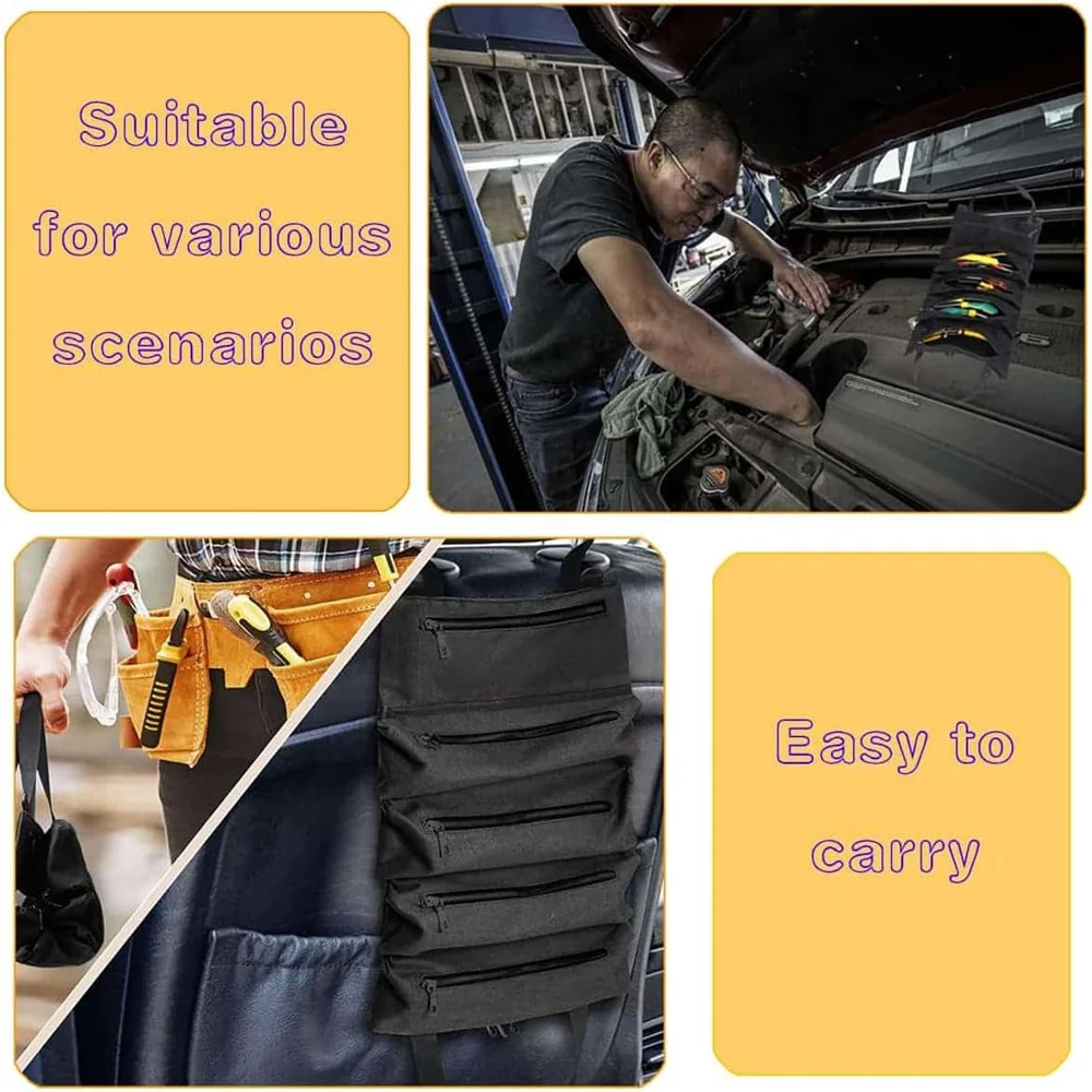 حقيبة أدوات جديدة حقيبة تخزين أدوات التمرير مناسبة للعمال المهندسين أدوات الصيانة التخييم حقيبة متعددة الوظائف قابلة للفصل