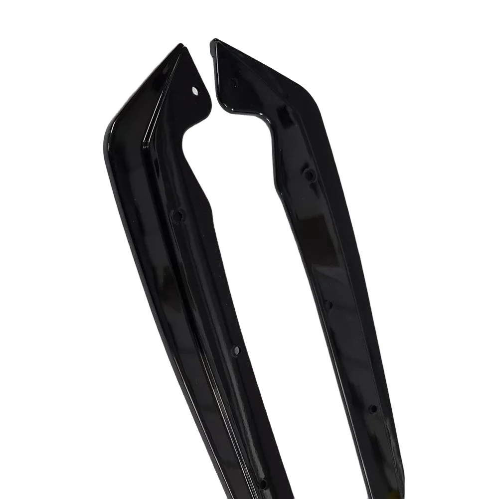 1 Pair Rear Bumper Splitters Flaps For BMW For 5 Series For G30 G31 M Sport 2017-2022 Black ABS Diffuser Lip view 2