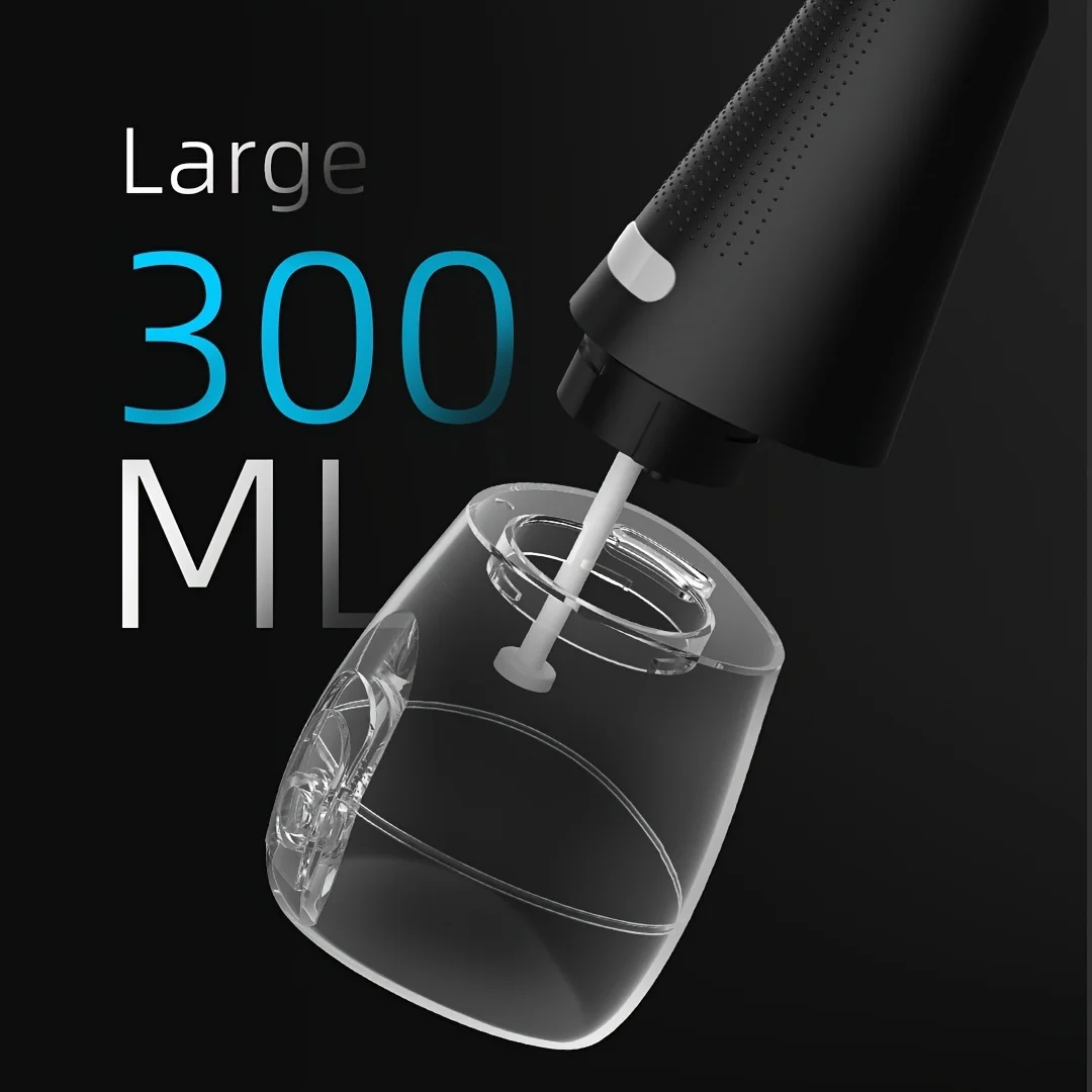 1 conjunto de irrigador de 3 modos, fio dental portátil de água de 300ml/105.6oz, limpador de dentes dentários irrigador recarregável usb