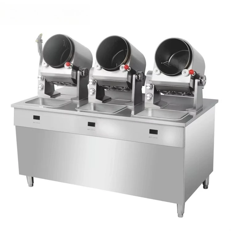 Intelligent Cooking Robot Restaurant Electric Non Stick Stir Fry Automatic Wok Induction Machine for Commercial Kitchen Custom