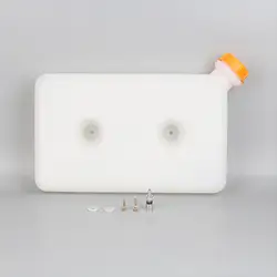 8L Fuel Tank 2 Hole Gasoline Tank Universal PP Portable Gas Oil Storage for Car Truck Parking Heater