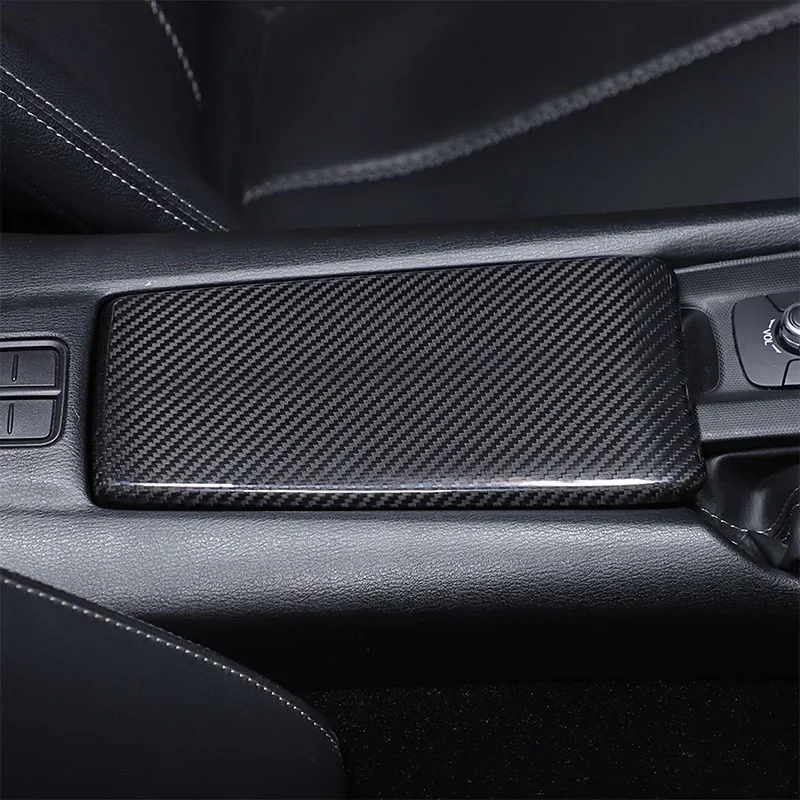 Car Armrest Box Protective Cover Real Carbon Fiber Interior Car Accessories For Mazda MX-5 ND 2016-2024