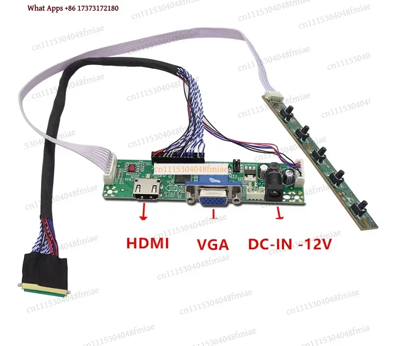 LCD Driver Board Kit for CSOT MG1561B01-6 MG1561B01-2 HDMI VGA LVDS Cable Keyboard